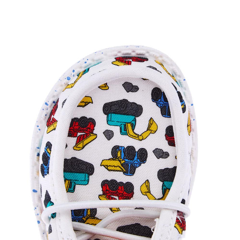Hey Dude Toddler Wally White and Multicolor Trucks