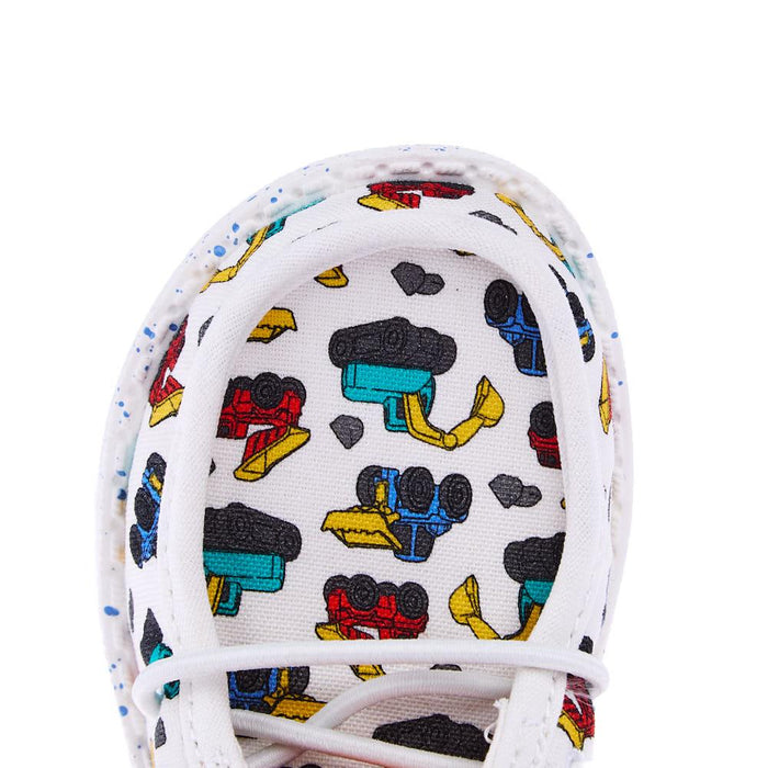 Hey Dude Toddler Wally White and Multicolor Trucks