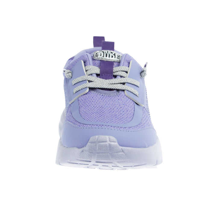 ロシェル Hey Dude Sirocco Play Youth Pastel Ombre Lilac Casual Shoe