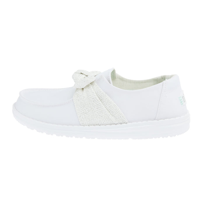 Hey Dude Women`s White Wendy Bow Casual
