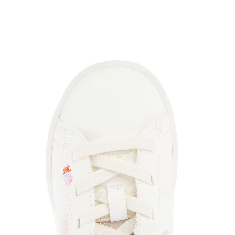 Hey Dude Toddler's Karina Duo Ivory and Iridescent Classic Sneaker