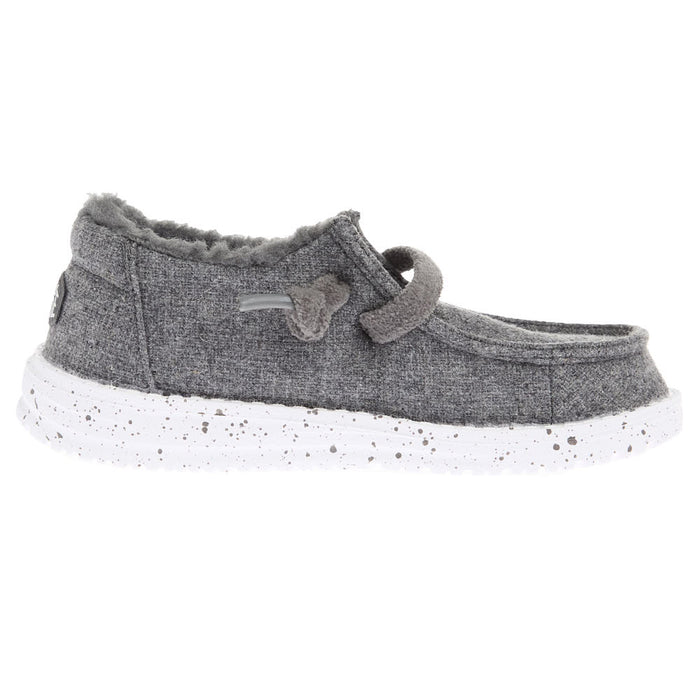 Hey Dude Toddler's Wendy Charcoal Wool Cozy Casual Shoe