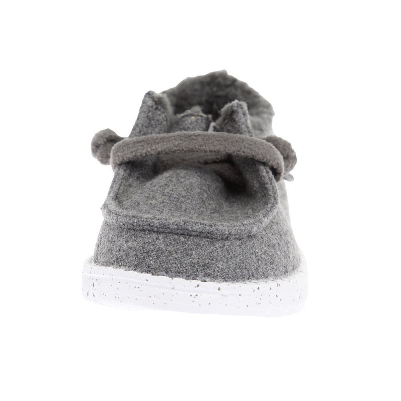 Hey Dude Toddler's Wendy Charcoal Wool Cozy Casual Shoe