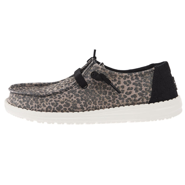 Hey Dude Women`s Wendy Sparkle Leopard Print Casual