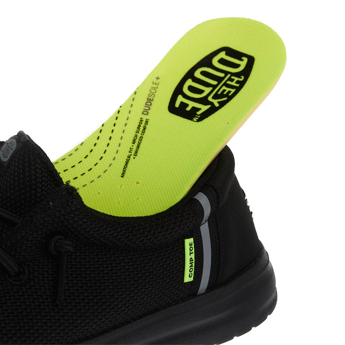 Hey Dude Women's Wendy Work Black Slip On Composite Toe Work Shoe