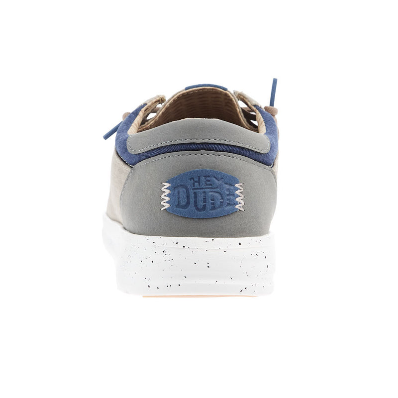 Hey Dude Mens Doeskin Paul Washed Nylon Casual Shoe