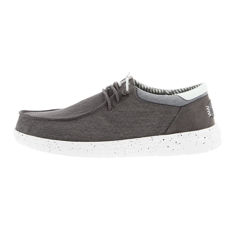 Hey Dude Mens Grantie Grey Paul Washed Nylon Casual Shoe