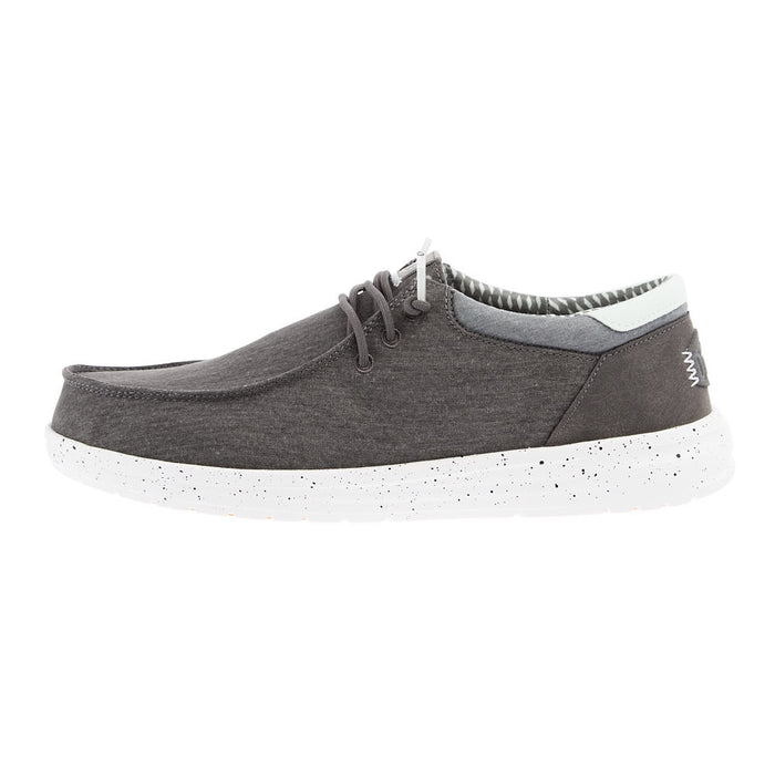 Hey Dude Mens Grantie Grey Paul Washed Nylon Casual Shoe