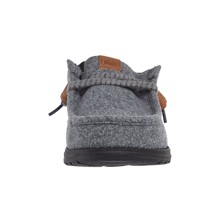 Hey Dude Men's Wally Smoke Grey Cozy Plaid Casual