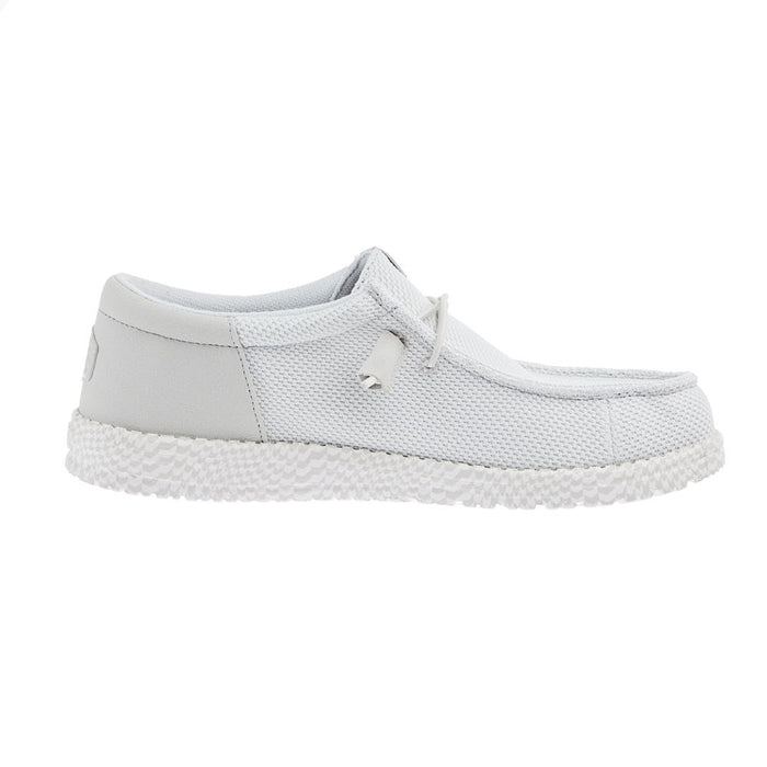 Hey Dude Mens Grey Wally Funk Warped Geo Casual Shoe
