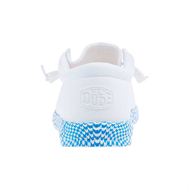 Hey Dude Men's White Wally Funk Warped Geo Sole Casual