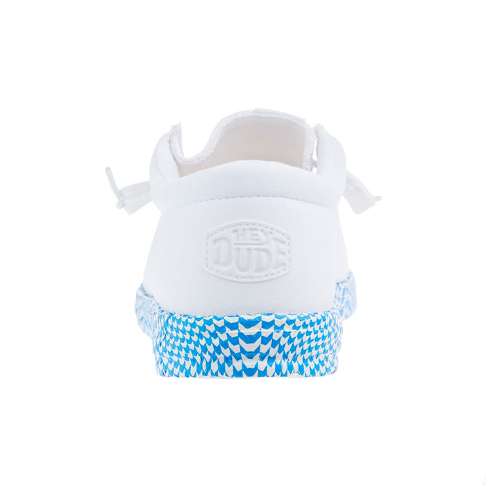 Hey Dude Men's White Wally Funk Warped Geo Sole Casual
