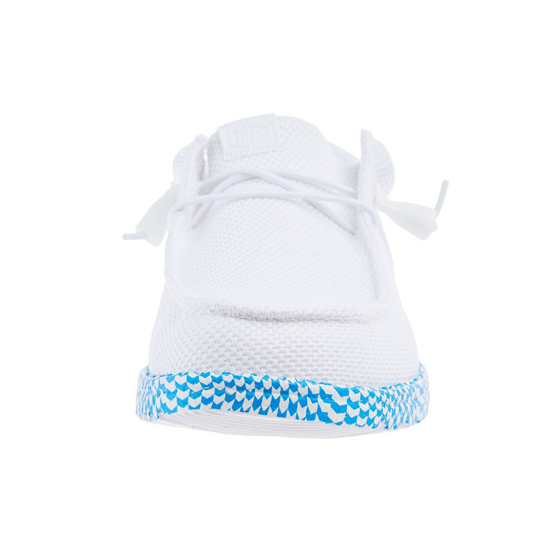 Hey Dude Men's White Wally Funk Warped Geo Sole Casual