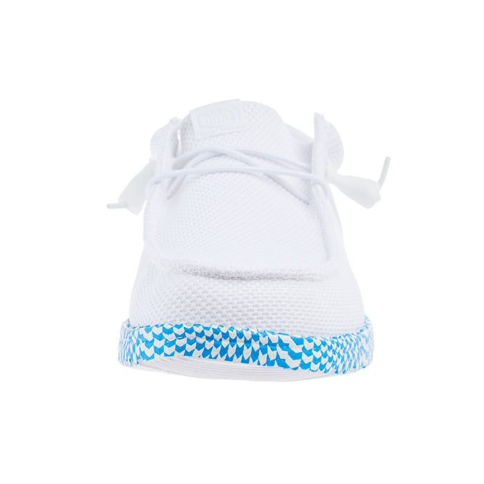 Hey Dude Men's White Wally Funk Warped Geo Sole Casual