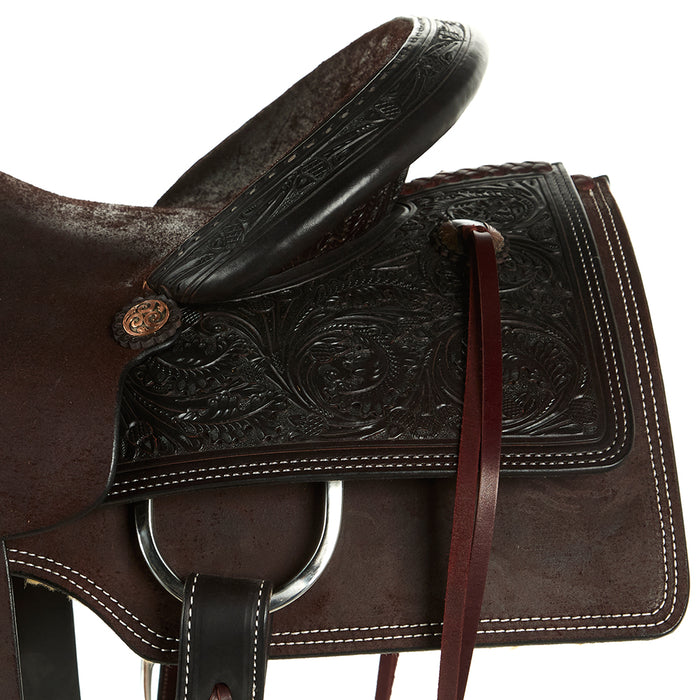 Circle Y Saddlery Ultimate Cowboy 14 1/2inch Chocolate Ranch Roper Saddle