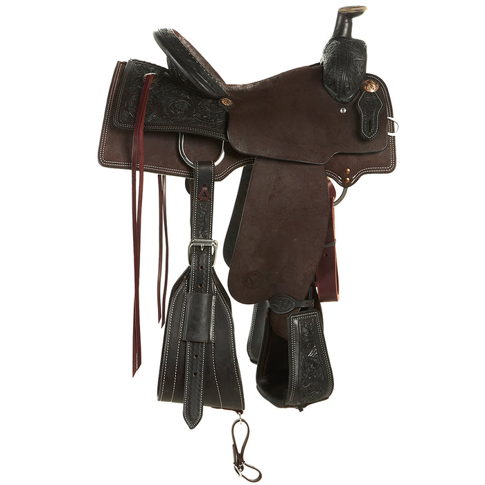 Circle Y Saddlery Ultimate Cowboy 14 1/2inch Chocolate Ranch Roper Saddle