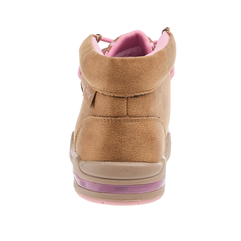 M+F Childrens Twister Lauren Tan And Pink Light Up Shoe