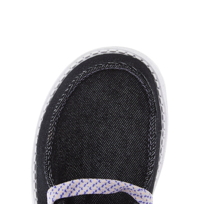 ひ Hey Dude Youth Wendy Funk Friendship Lace Black Casual Shoe