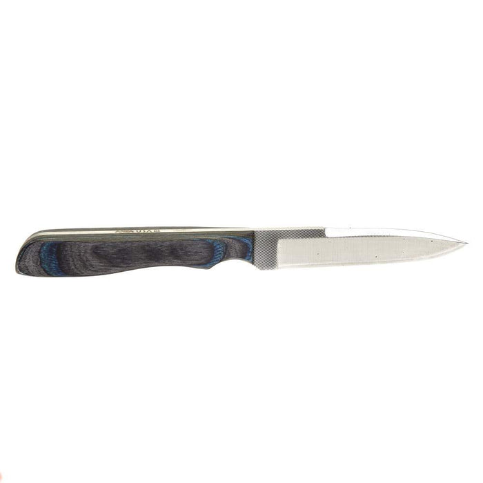Anza (44) Slim Wood Blu/Blk Handle w/Sheath 44SLIMBLUEBLACK