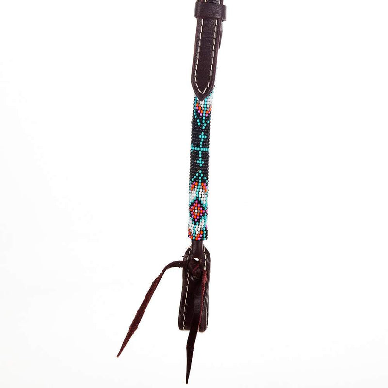 Tough 1 Beaded Cross Single Ear Headstall