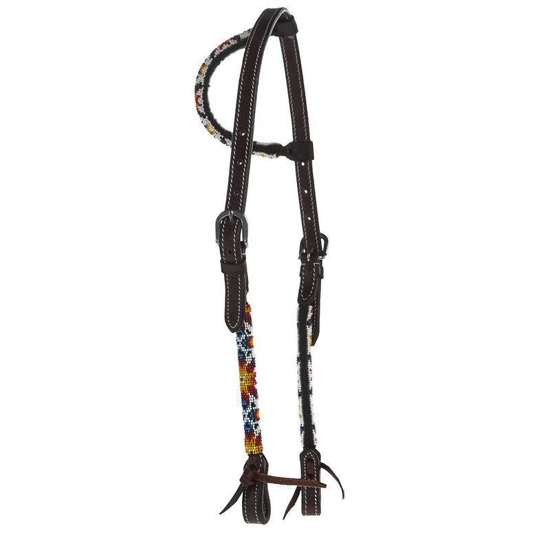 Tough 1 Nevada Beaded Single Ear Headstall