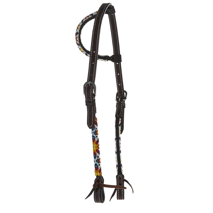 Tough 1 Nevada Beaded Single Ear Headstall