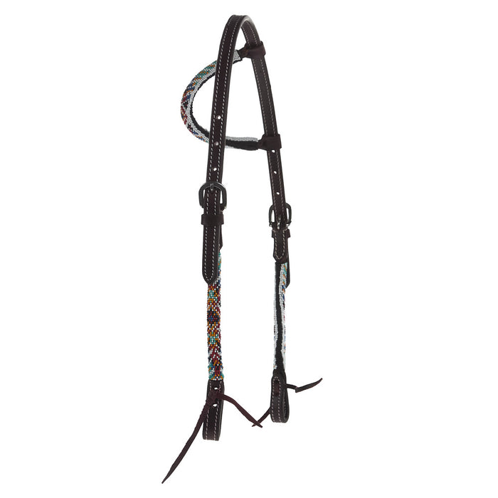 Tough 1 Dallas Beaded Single Ear Headstall