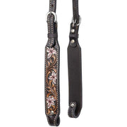 Tough 1 Turquoise Stone and Flowers Single Ear Headstall