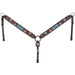 Tough 1 Turquoise Stone and Flowers Breast Collar