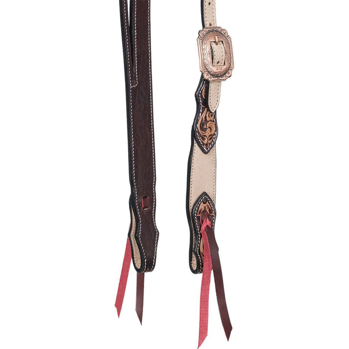 Tough 1 Deadwood Roughout Tooled Slit Ear Headstall
