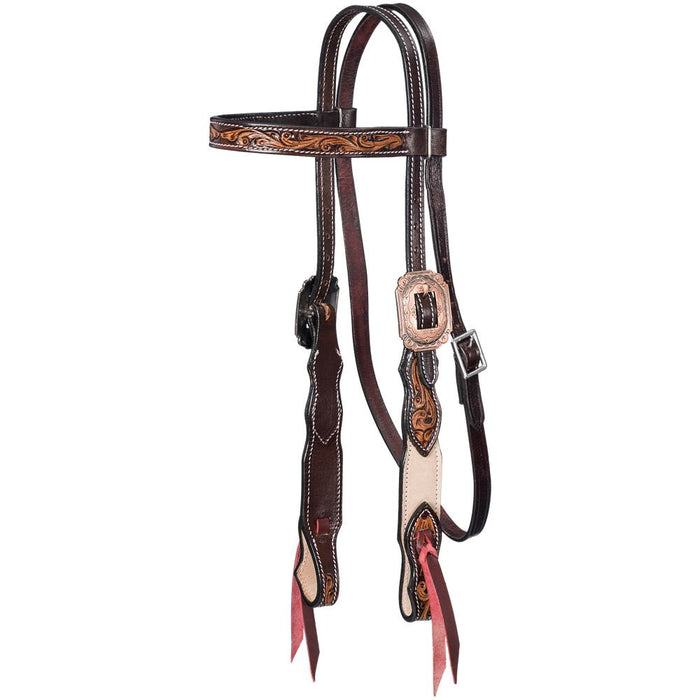 Tough 1 Deadwood Roughout Tooled Browband Headstall