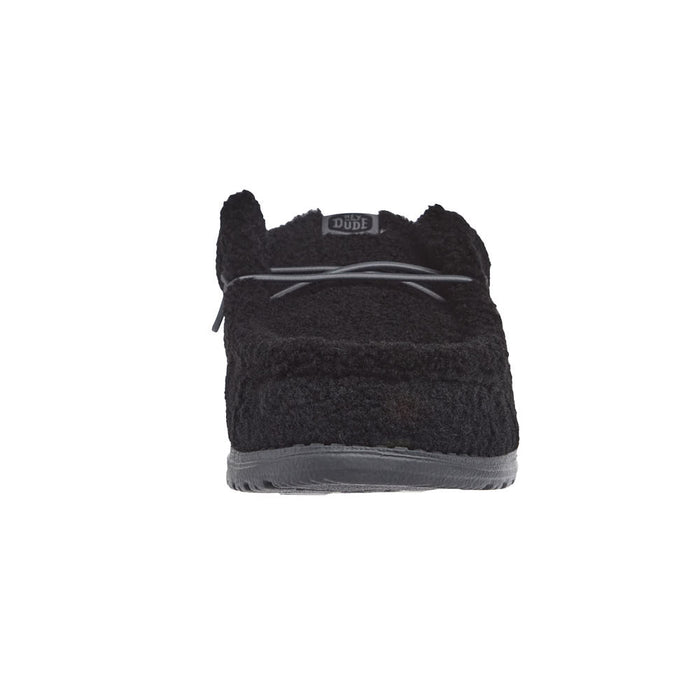 Hey Dude Men's Wally Slip Black Sherpa