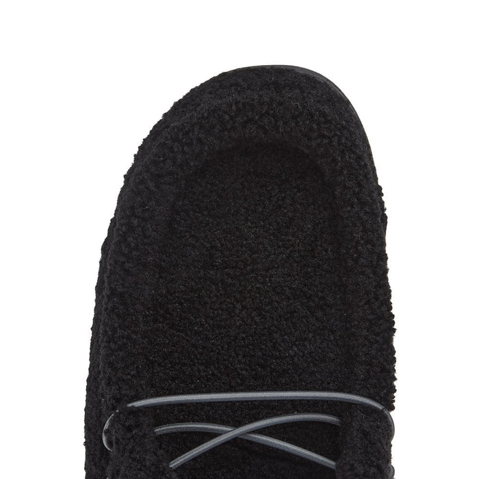 Hey Dude Men's Wally Slip Black Sherpa