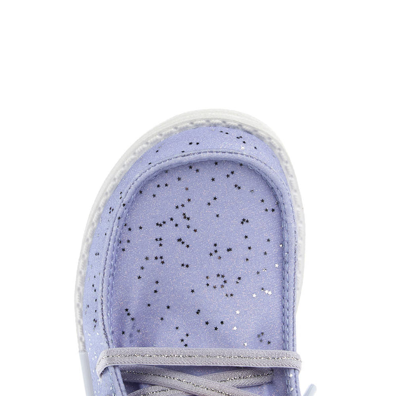 Hey Dude Kid's Wendy Sparkle Surprise Purple Casual Shoe