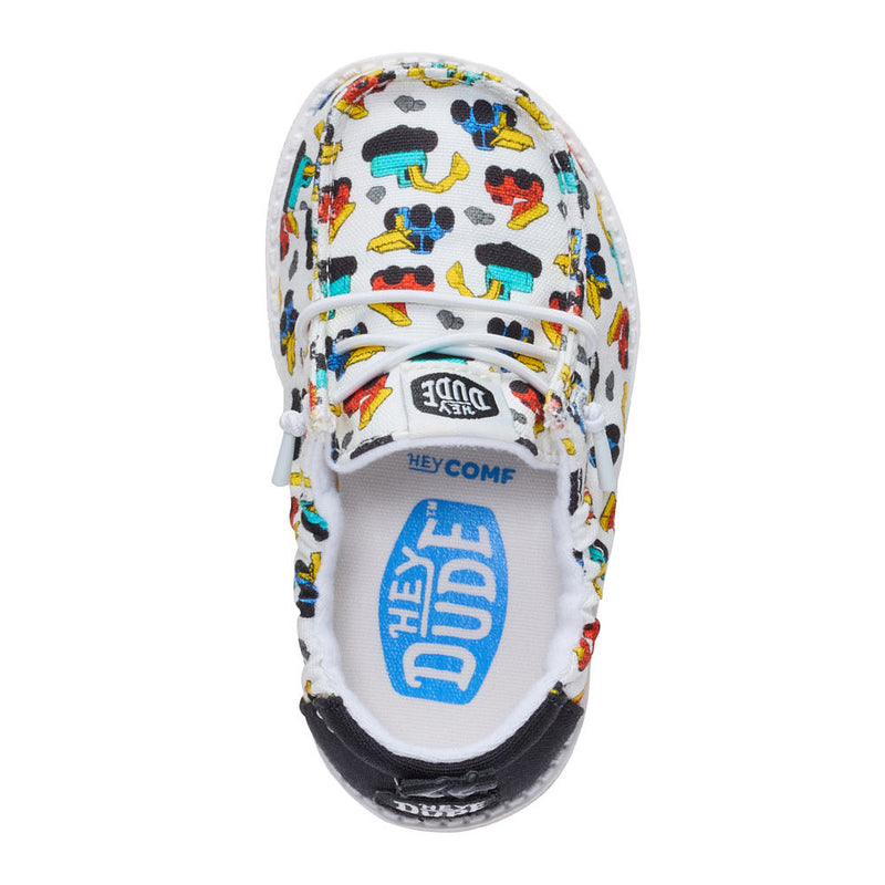 Hey Dude Toddler's Lil Novelty Slip On Ivory Multi Casual