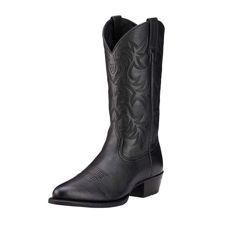 Ariat Men's Heritage Western Black Deertan Cowboy Boots