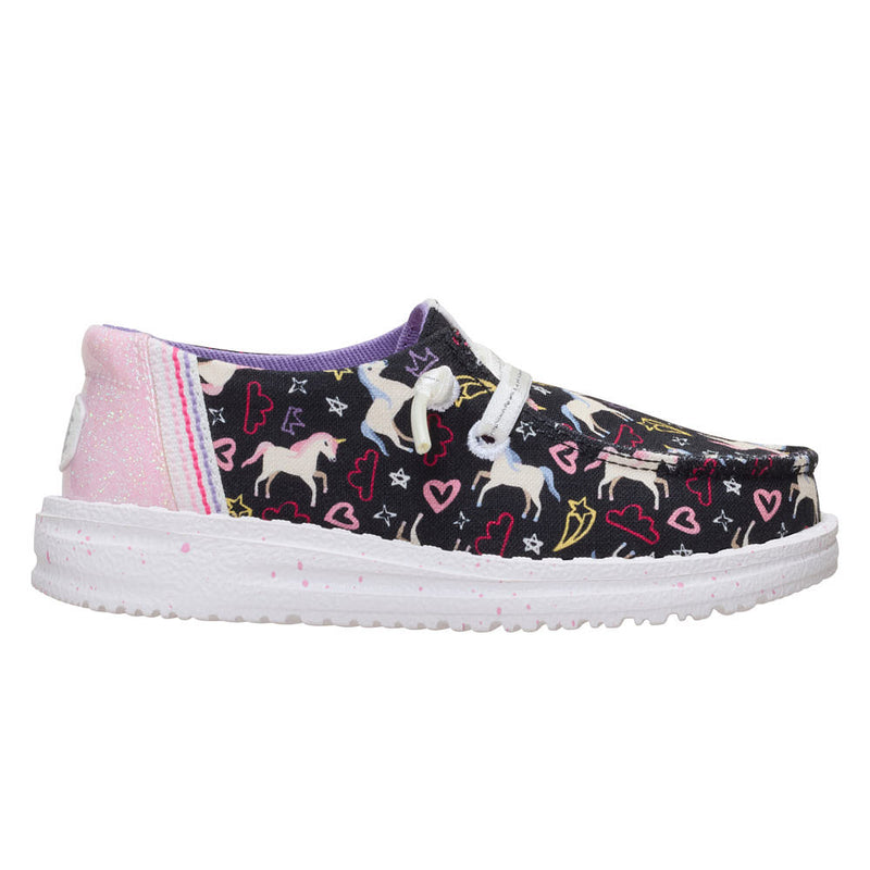 Hey Dude Toddler's Wendy Black Unicorn Stars Casual