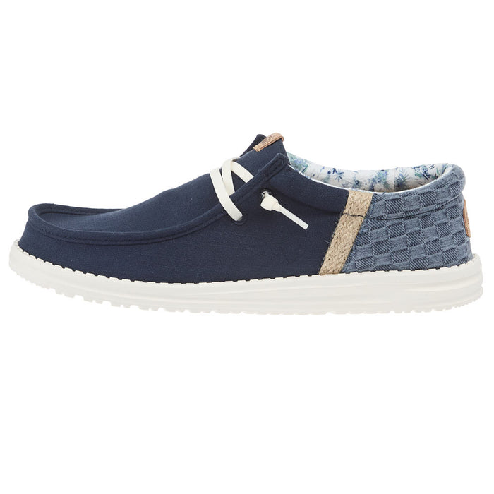 Hey Dude Men's Wally Funk Summer Stitch Navy Blazer Casual Shoe