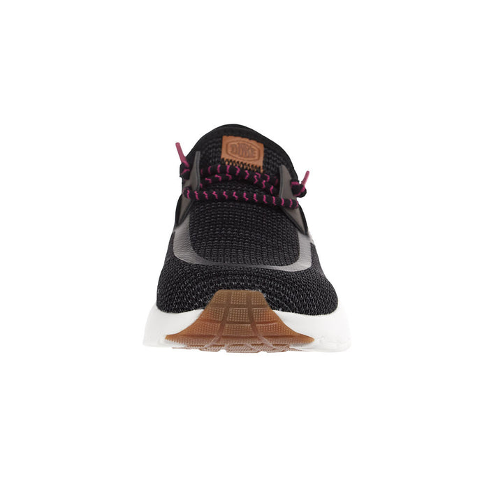 Hey Dude Women's Sirocco Stretch Sox Black Onyx/Pink