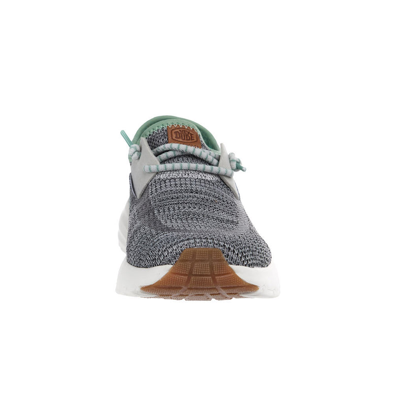 Hey Dude Women's Sirocco Stretch Sox Grey With Granite Green