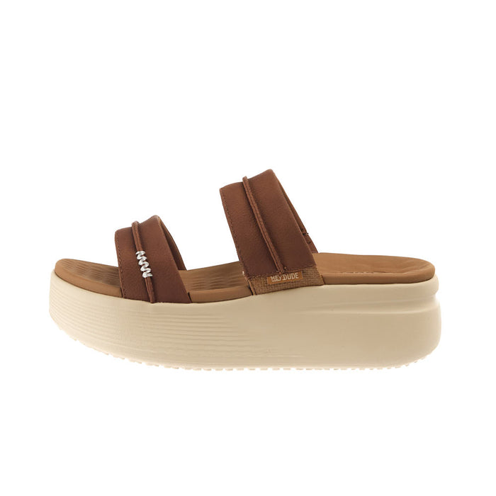 Hey Dude Women's Austin Slide Classic Cognac Sandal