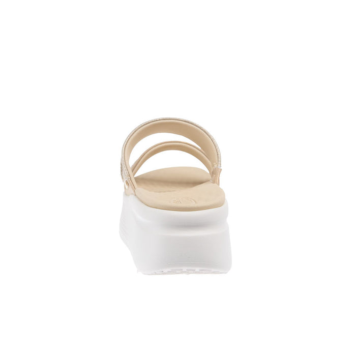 Hey Dude Women's Austin Classic Champagne Metallic Slide
