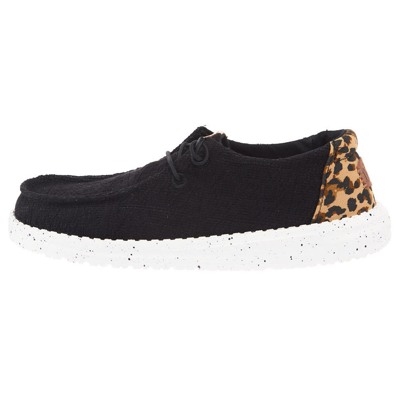 Hey Dude Women's Wendy Wildcat Black And Leopard