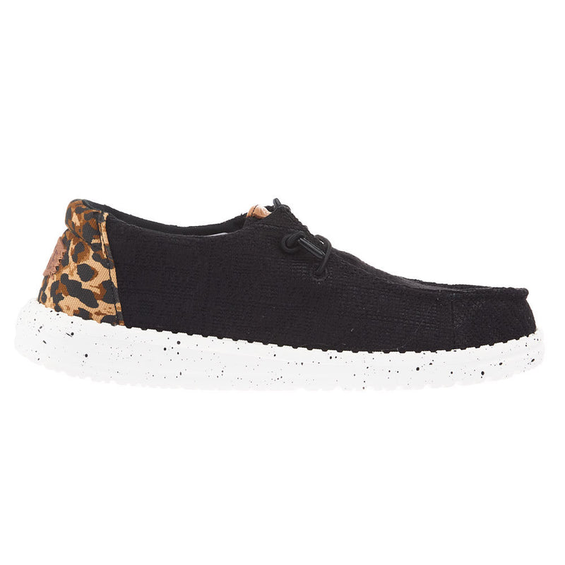 Hey Dude Women's Wendy Wildcat Black And Leopard