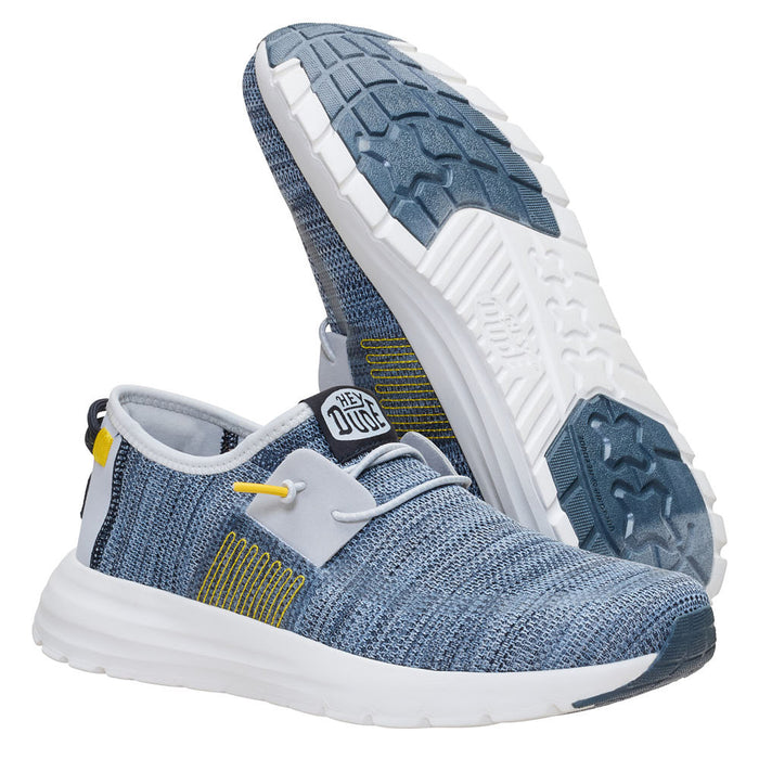 Hey Dude Men's Sirocco Stretch Sox Dark Navy/Multi Tennis Shoe
