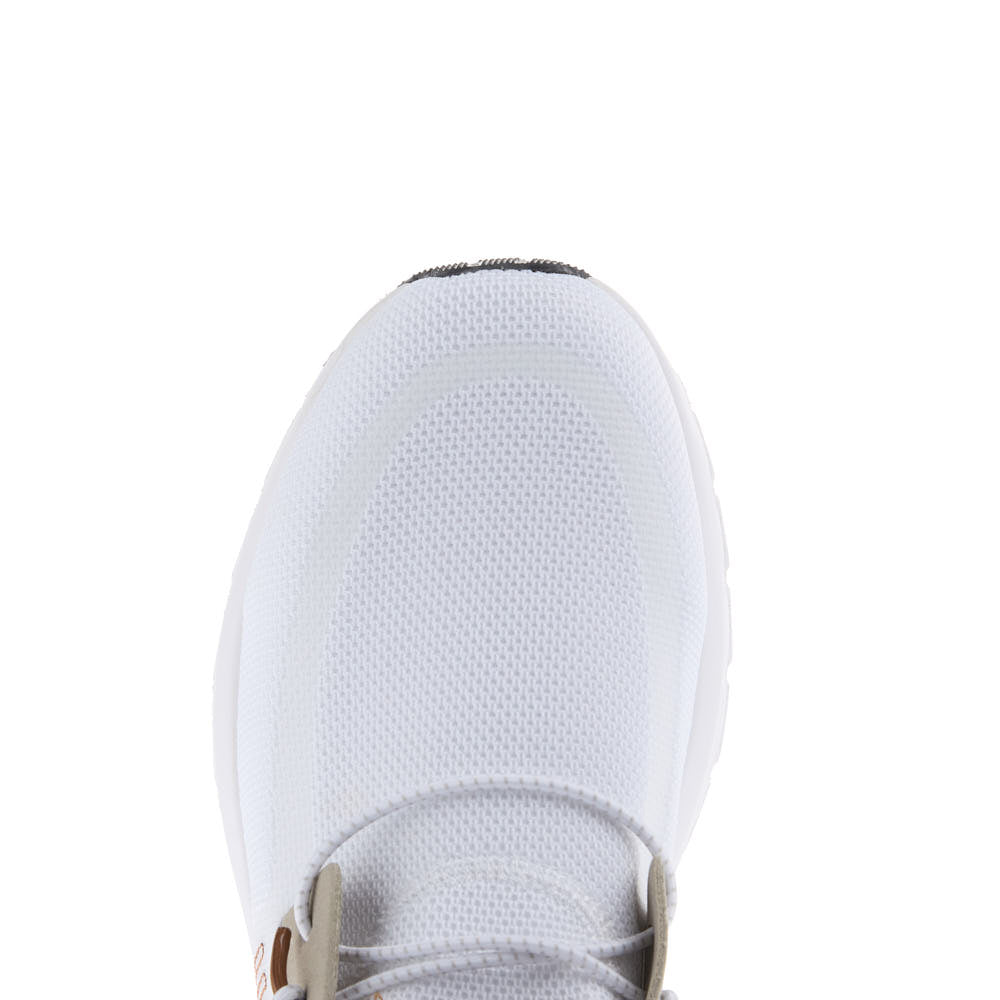 Hey Dude Men's Sirocco Stretch Sox White Casual Shoe — NRS