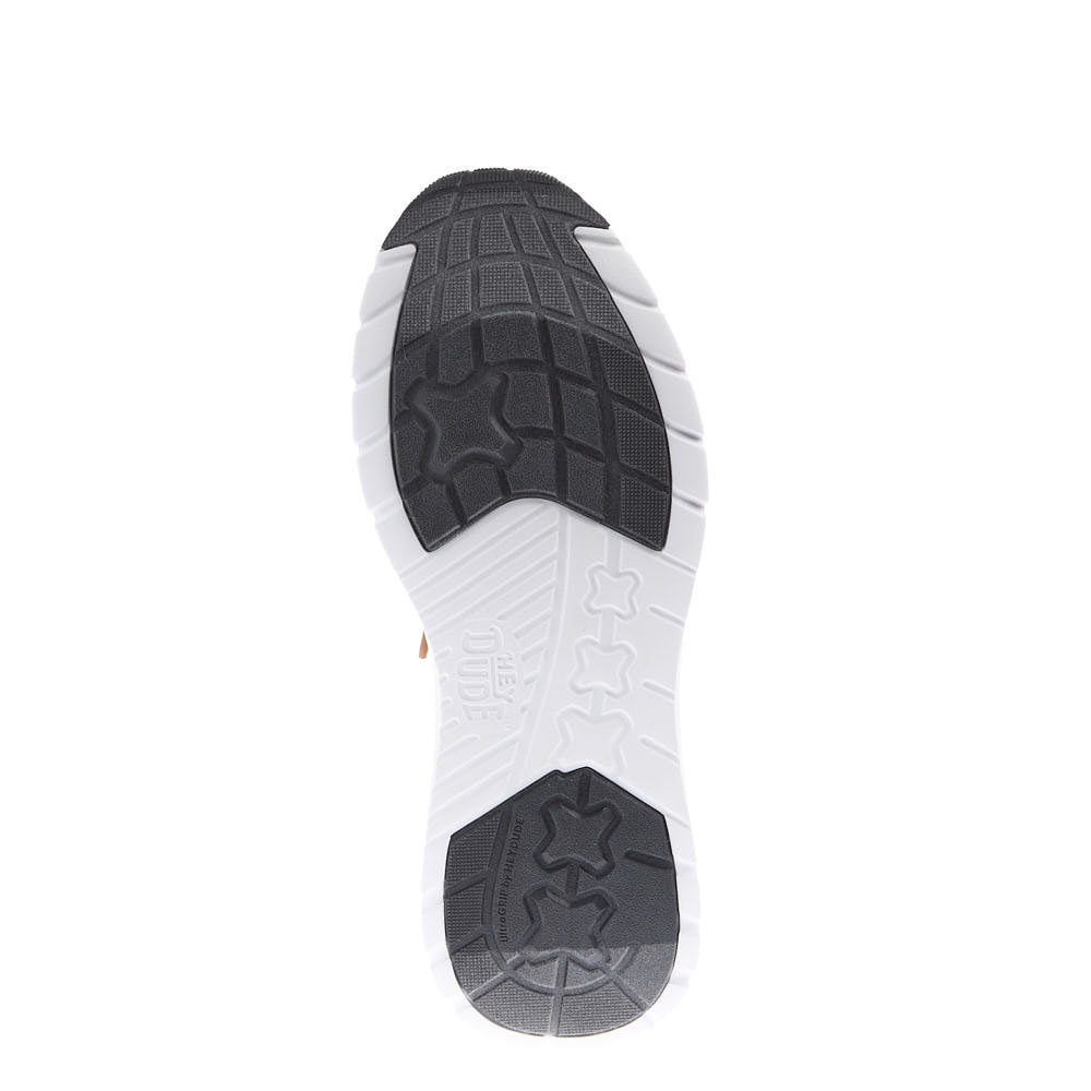 heyco 公式 Hey Dude Men's Sirocco Stretch Sox White Casual Shoe — NRS