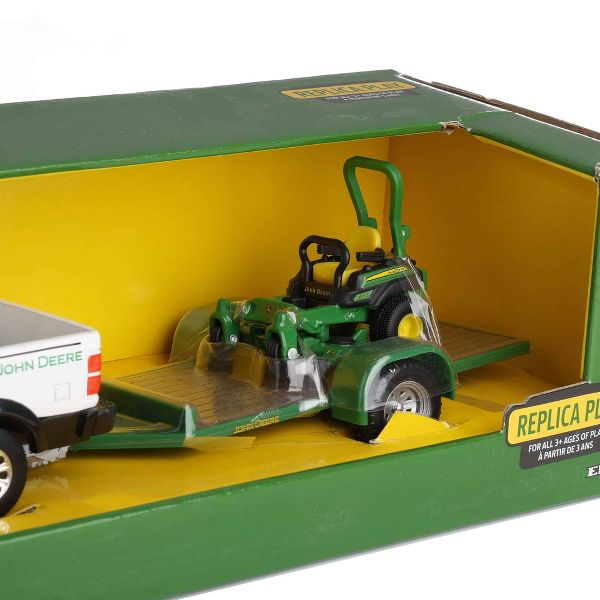 Tomy John Deere Truck Trailer w/Z Trak Mower