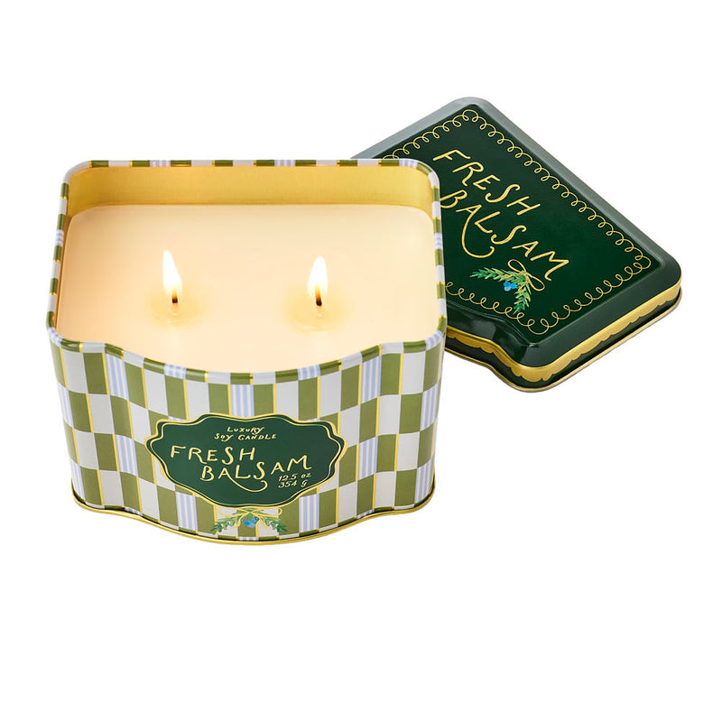 Illume Fresh Balsam Printed Tin Candle