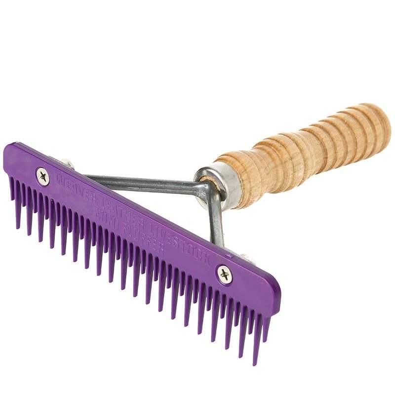 Weaver Leather 6in. Mini Fluffer Comb Purple